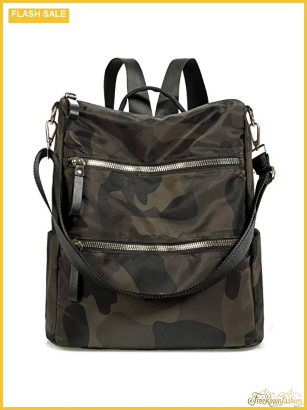Women's Nylon Anti-Theft Backpack Purse 3-in-1 Travel Daypack
